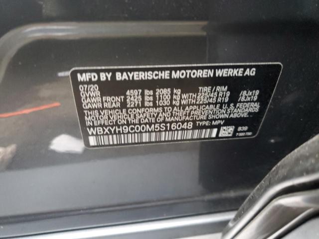 2021 BMW X2 SDRIVE2 WBXYH9C00M5S16048