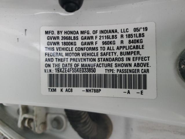 2019 HONDA INSIGHT EX - 19XZE4F55KE033850
