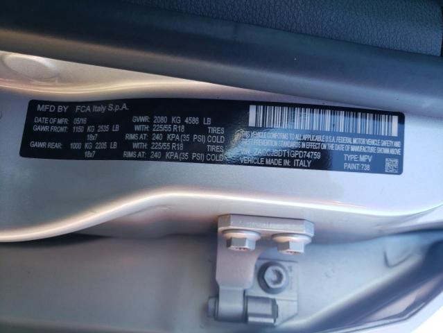 ZACCJBDT1GPD74759 Jeep Renegade Limited