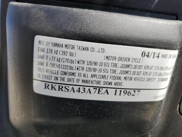 2014 YAMAHA YW50 F RKRSA43A7EA119627