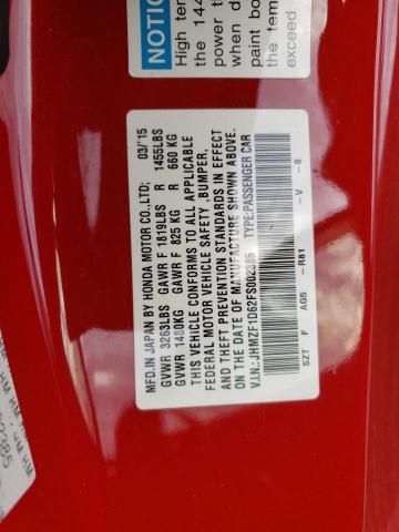 2015 HONDA CR-Z EX - JHMZF1D62FS002385