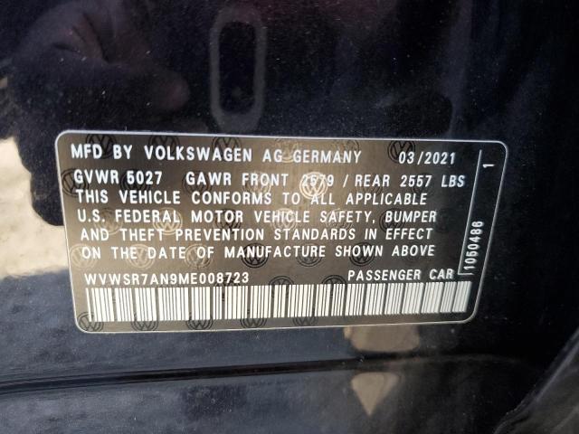 2021 VOLKSWAGEN ARTEON SEL WVWSR7AN9ME008723