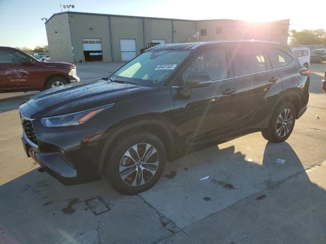 Salvage cars for sale at Wilmer, TX auction: 2021 Toyota Highlander XLE