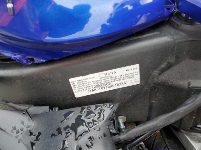 2016 YAMAHA YZFR6 C JYARJ16Y2GA010245