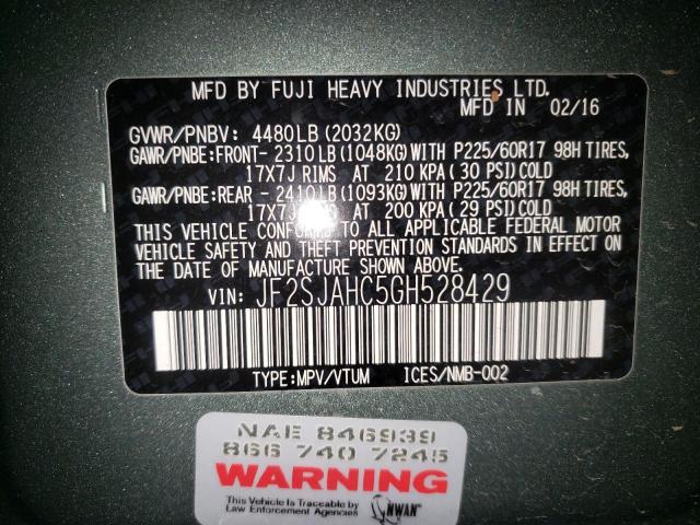 JF2SJAHC5GH528429 Subaru Forester 2.5i Limited