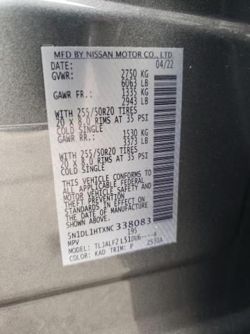2022 INFINITI QX60 AUTOG 5N1DL1HTXNC338083