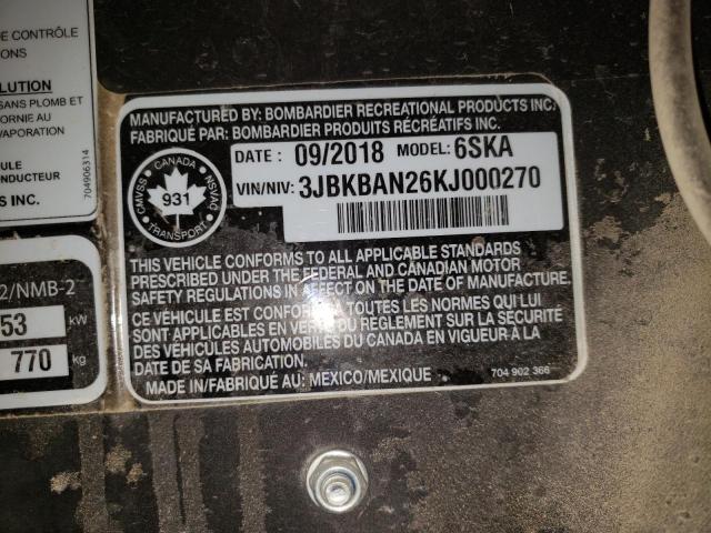 2019 CAN-AM COMMANDER - 3JBKBAN26KJ000270
