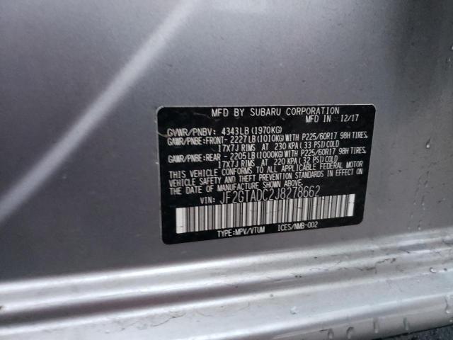 JF2GTADC2J8278662 Subaru Crosstrek Premium