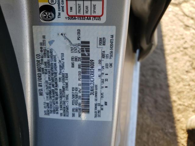 3LNHL2JC7CR824009 Lincoln MKZ