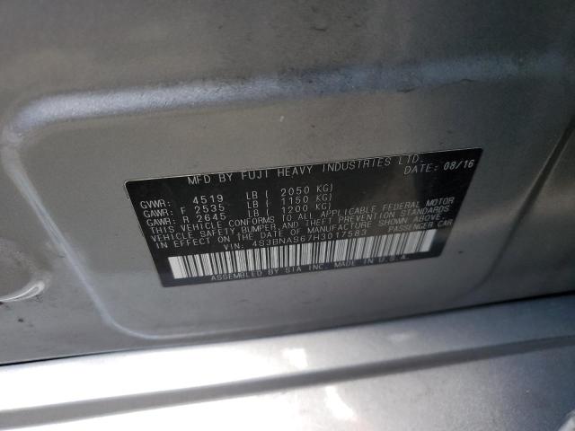2017 SUBARU LEGACY SPO 4S3BNAS67H3017583