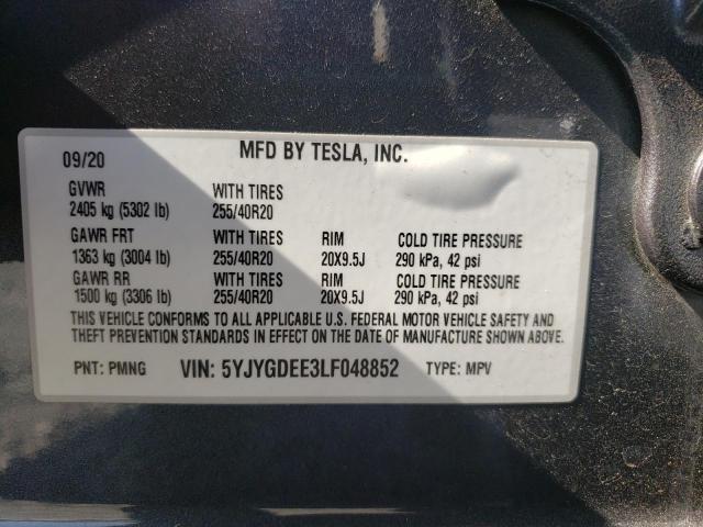 5YJYGDEE3LF048852 Tesla Model Y