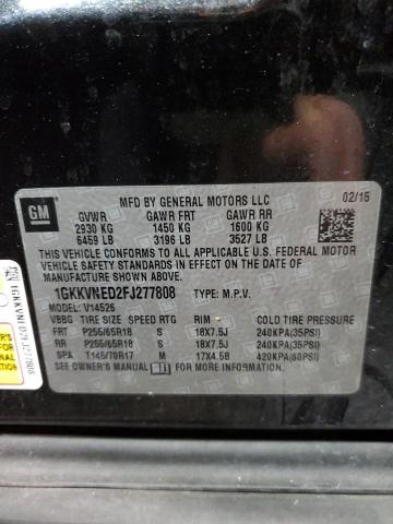 1GKKVNED2FJ277808 GMC Acadia