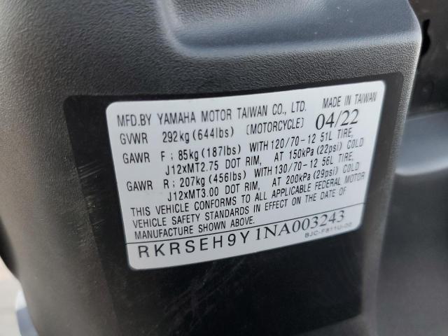 2022 YAMAHA YW125 RKRSEH9Y1NA003243