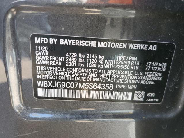 WBXJG9C07M5S64358 BMW X1 XDRIVE2 10