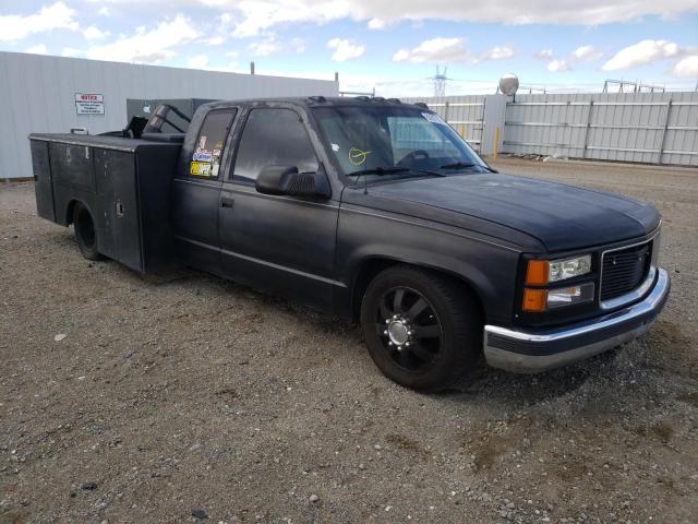 CHEVROLET GMT-400 C3 1991 black club cab gas 2GCHC39NXM1140318 photo #1