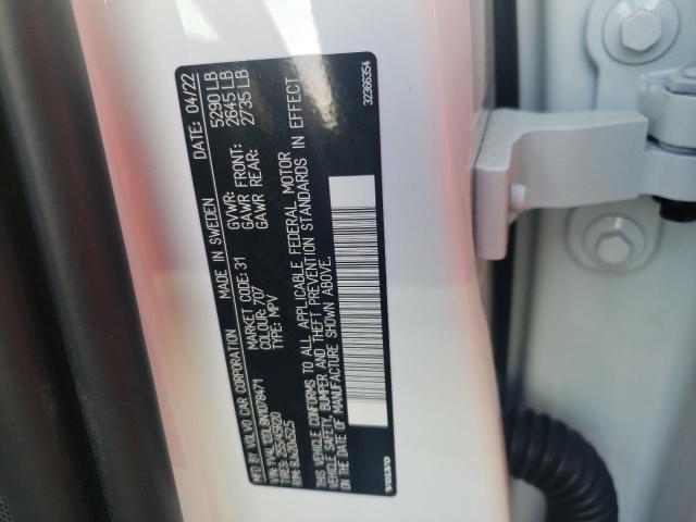 2022 VOLVO XC60 B5 IN YV4L12DL8N1078471
