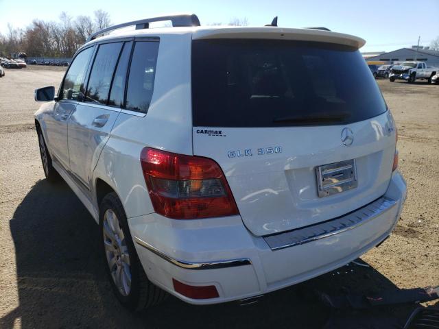 VIN: WDCGG8HB8BF650204 Auction: COPART Lot: 65752872 Location: CT - HARTFORD WDCGG8HB8BF650204 MERCEDES-BENZ GLK-CLASS 2011 WHITE Photo 3