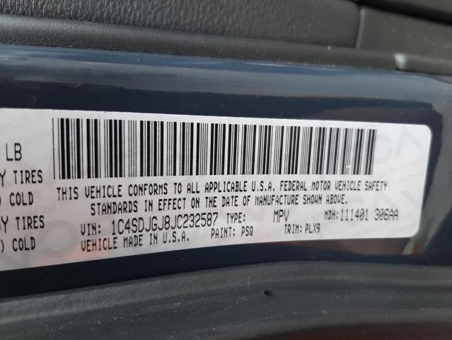 2018 DODGE DURANGO SR 1C4SDJGJ8JC232587
