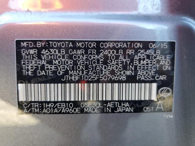 2015 LEXUS IS 250 - JTHBF1D25F5079698