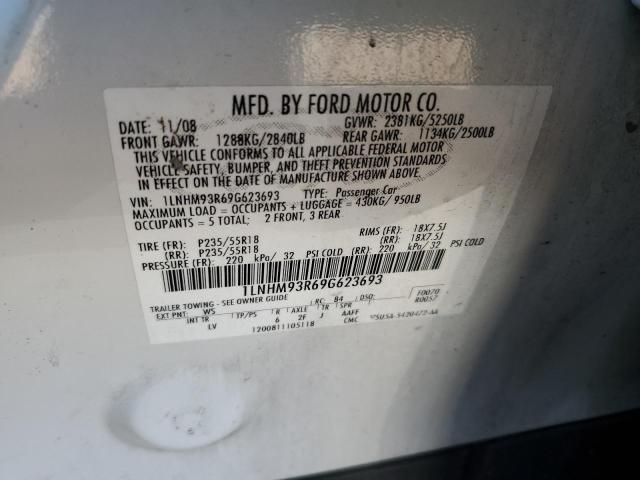 1LNHM93R69G623693 Lincoln MKS