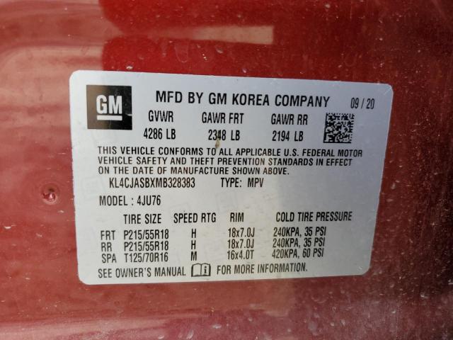 2021 BUICK ENCORE PRE - KL4CJASBXMB328383