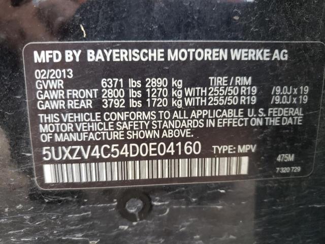 VIN 5UXZV4C54D0E04160 2013 BMW X5 no.10