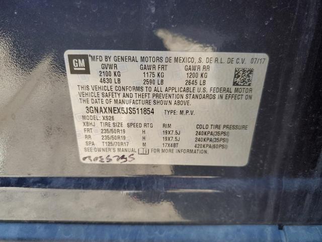 2018 CHEVROLET EQUINOX PR - 3GNAXNEX5JS511854