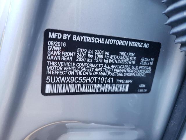 5UXWX9C55H0T10141 BMW X3 Xdrive28i