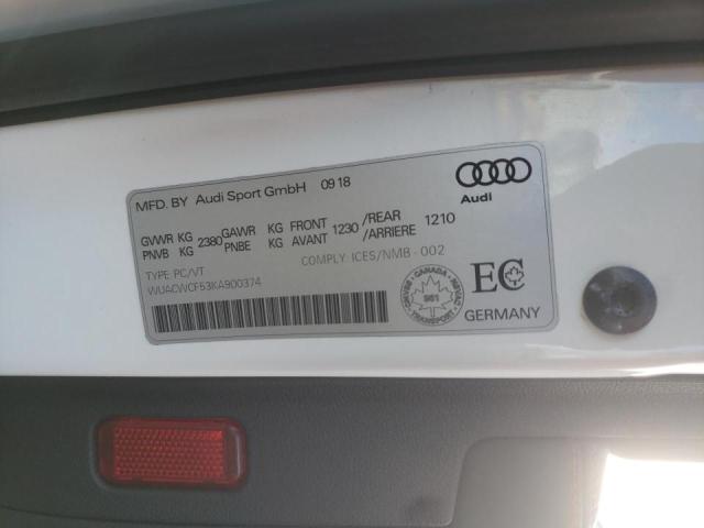 2019 AUDI RS5 WUACWCF53KA900374