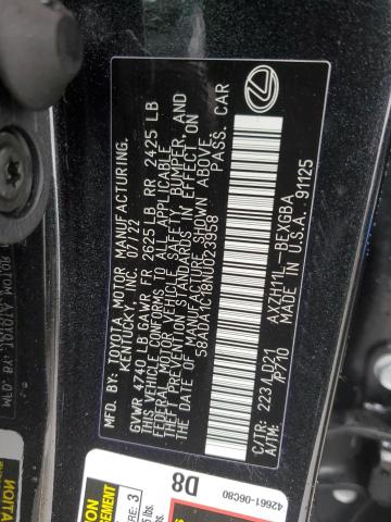 2022 LEXUS ES 300H BA 58ADA1C18NU023958