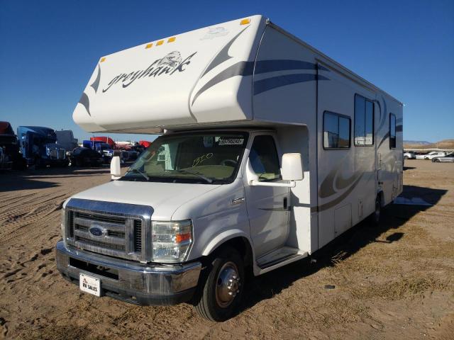 2009 GREY FORD ECONOLINE E450 SUPER DUTY CUTAWAY VAN VIN: 1FDXE45S98DA84966