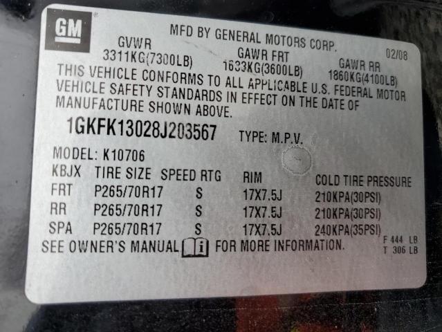 1GKFK13028J203567 GMC Yukon