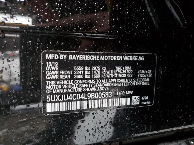 2020 BMW X5 M50I 5UXJU4C04L9B00583