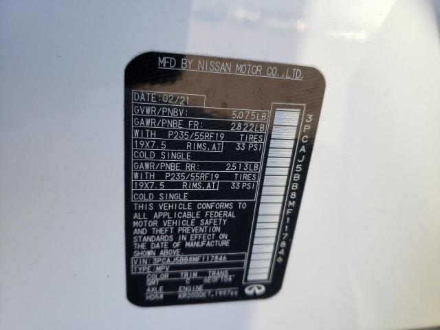 2021 INFINITI QX50 LUXE - 3PCAJ5BB8MF117846