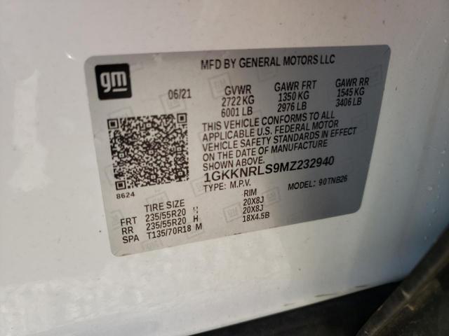 2021 GMC ACADIA 1GKKNRLS9MZ232940