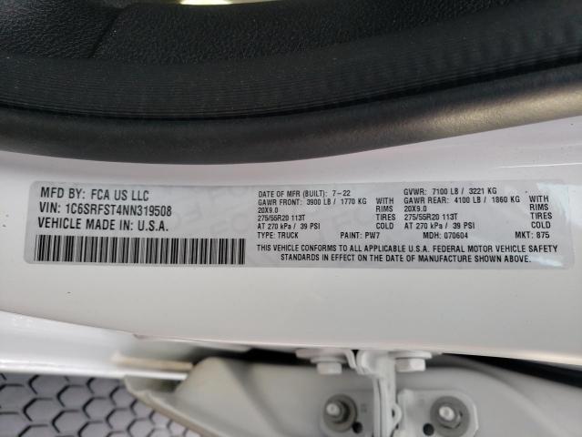 2022 DODGE RAM - 1C6SRFST4NN319508