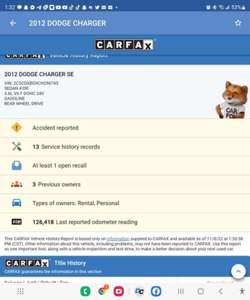 2012 Dodge Charger Se VIN: 2C3CDXBG9CH296743 Lot: 67155242