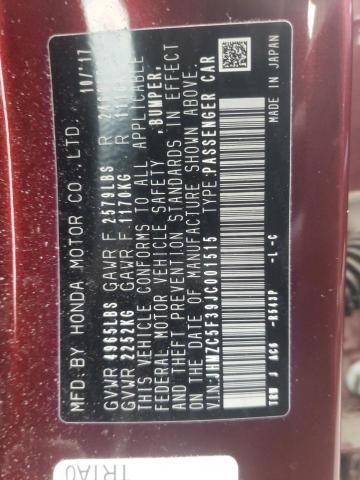 2018 HONDA UK JHMZC5F39JC001515