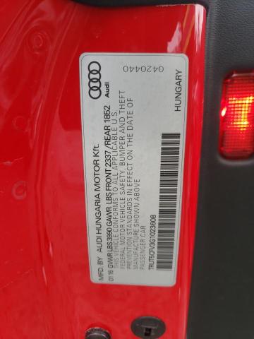 2016 AUDI TT TRUT5CFV3G1023608