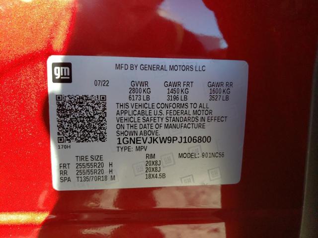 2023 CHEVROLET TRAVERSE R 1GNEVJKW9PJ106800