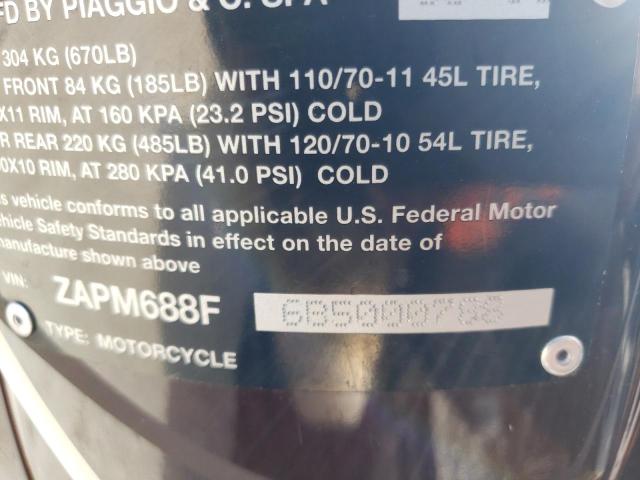 2011 VESPA LX 150IE ZAPM688F6B5000788
