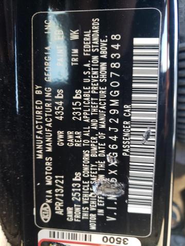 2021 KIA K5 GT LINE - 5XXG64J29MG078348