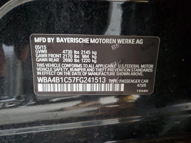 2015 BMW 435 I GRAN WBA4B1C57FG241513