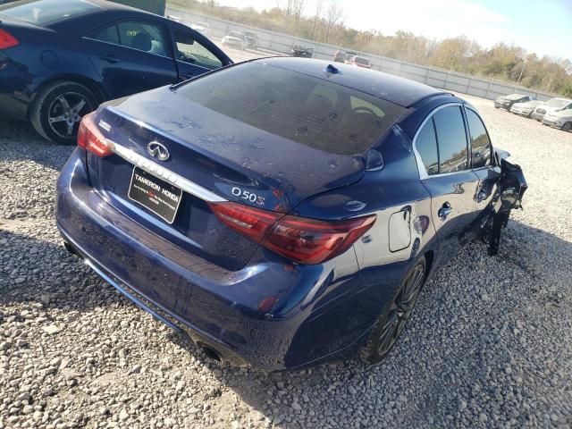 VIN: JN1FV7AP0JM460756 Auction: COPART Lot: 66496002 Location: AL - BIRMINGHAM JN1FV7AP0JM460756 INFINITI Q50 2016 BLUE Photo 4