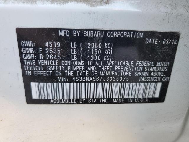 2018 SUBARU LEGACY SPO 4S3BNAS67J3035975