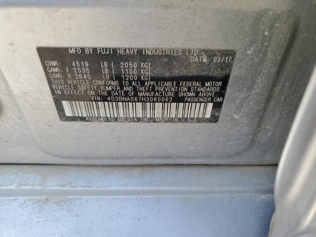 2017 SUBARU LEGACY SPO 4S3BNAS67H3060062