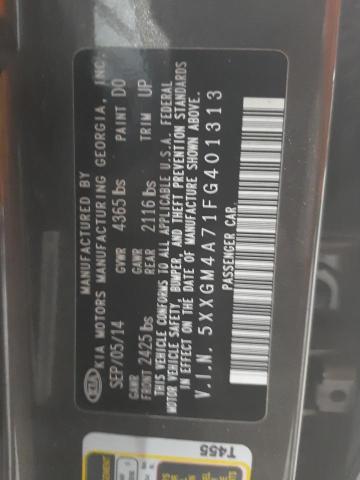 2015 KIA BORREGO LX 5XXGM4A71FG401313