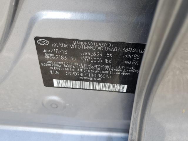 5NPD74LF1HH096045 Hyundai ELANTRA SE