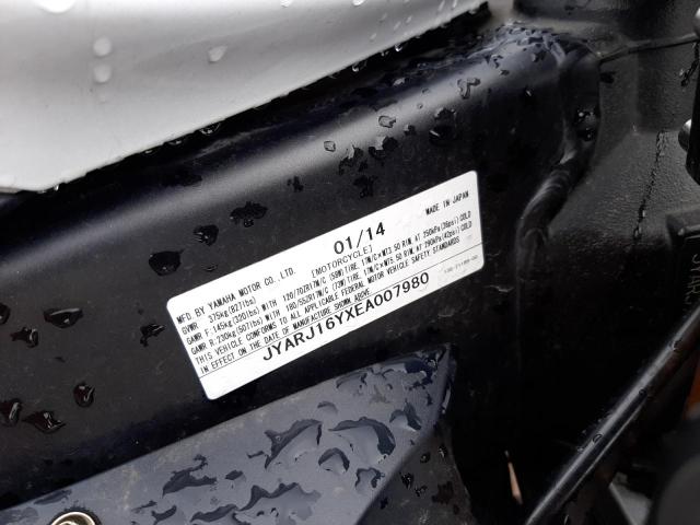 2014 YAMAHA YZFR6 C JYARJ16YXEA007980