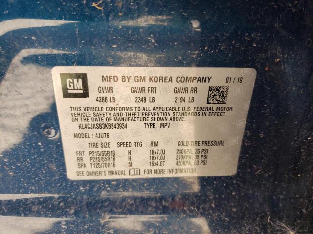 KL4CJASB3KB843934 Buick Encore Preferred
